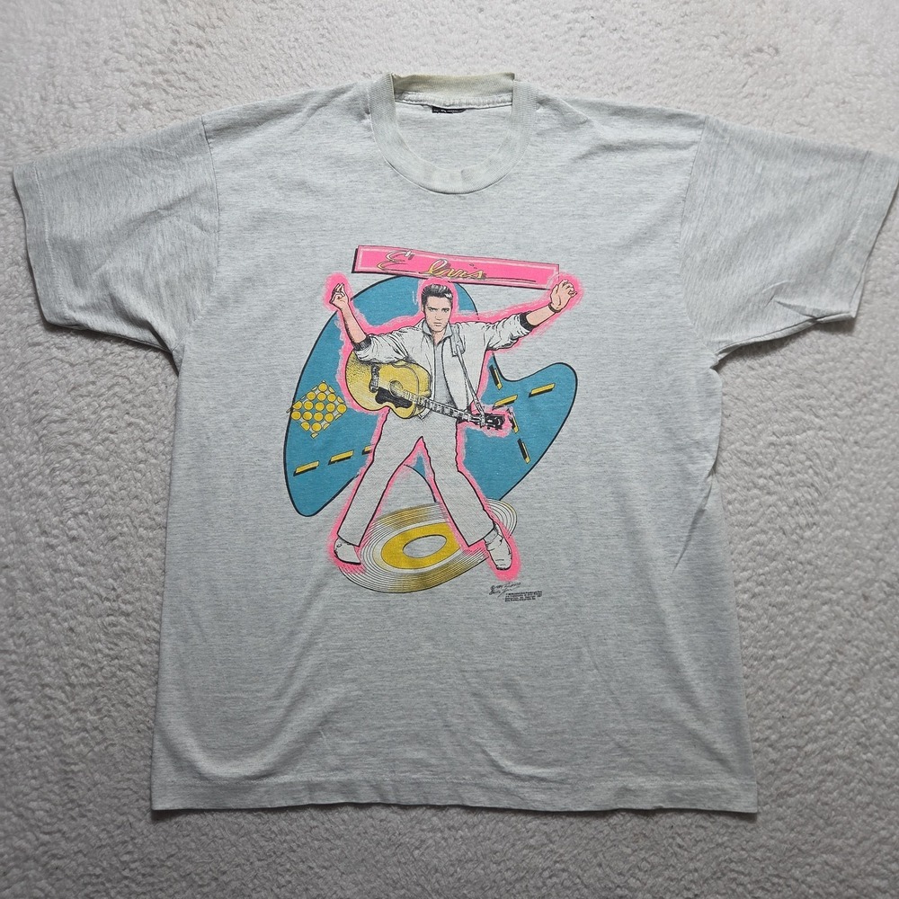 Vintage Elvis Presley Dancing Graphic Tee 1989 Screen Stars Made in USA X-Large